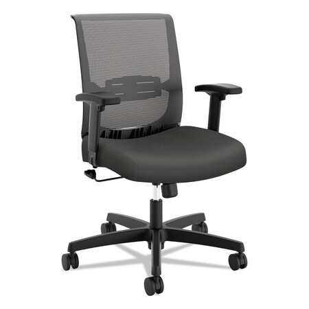 Hon Convergence Mid-Back Task Chair w/Swivel-Tilt Control, Iron Ore/Black HONCMZ1ACU19